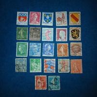 Lotto 22 Francobolli Francia - Anni ’30/’60