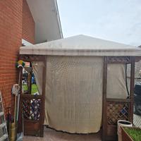 gazebo da giardino in legno