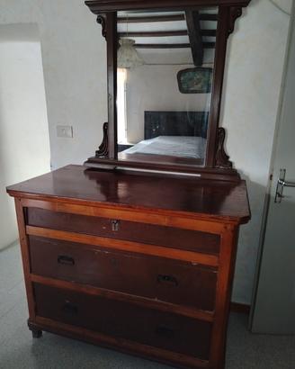 Comò con specchio 