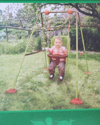 Altalena dondolo Allegra Baby in acciaio 