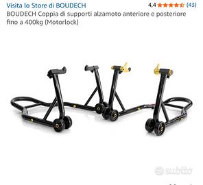 Coppia Cavalletti Moto (anteriore e posteriore)