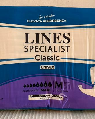 Pannoloni per Adulti con mutandina  adesiva  LINES