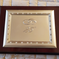 Targa in argento 25 anniversario Matrimonio