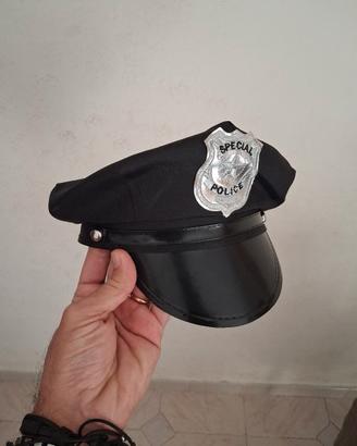Cappello poliziotto poliziotta carnevale Halloween