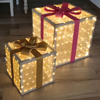 decorazioni natalizie pacco luminoso 