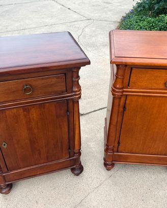 Coppia Comodini Legno Stile Classico/Arte Povera
