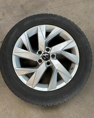 4x cerchi VW 18’’ Frankfurt R18 + gomme Dunlop