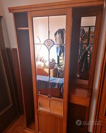 Mobile ingresso legno/specchi