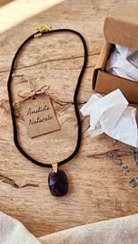 Collana ciondolo in ametista