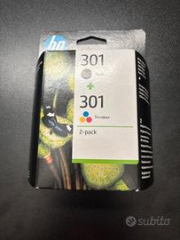 Cartucce stampante originali HP 301 nero e tricrom