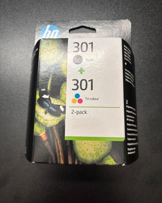 Cartucce stampante originali HP 301 nero e tricrom