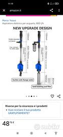 Aspiratore Elettrico per acquario tropicale 