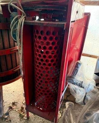 Pigiatrice elettrica + Torchio da 50 per uva