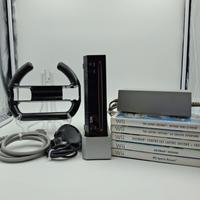 Nintendo Wii Nera + 6 Giochi + Accessori