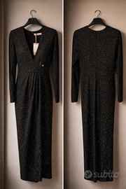 RINASCIMENTO ABITO NERO ELEGANTE LUNGO TG M NUOVO