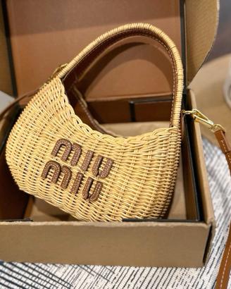 Borsa intrecciata Miu Miu da donna