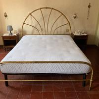 Letto matrimoniale in ottone stile classico