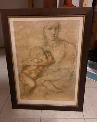 Stampa vintage “Madonna con il Bambino”