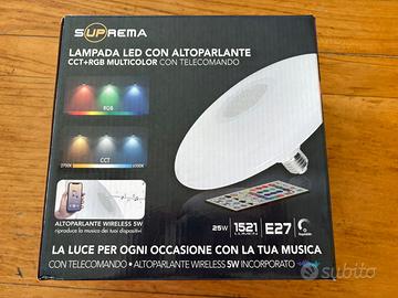 Lampada LED con altoparlante Suprema