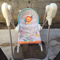 sdraietta a dondolo fisher price elettrica, sedia