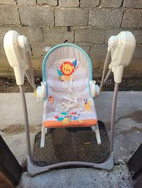 sdraietta a dondolo fisher price elettrica, sedia