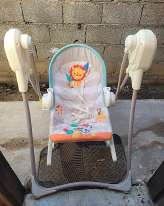 sdraietta a dondolo fisher price elettrica, sedia