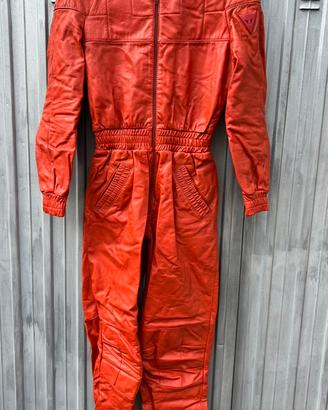 Tuta moto in pelle Dainese - donna - anni 70/80 ta
