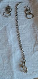 Set collana e orecchini stile retrò anni 80