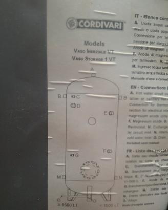 Volano Termico Cordivari 500L - VASO INERZIALE