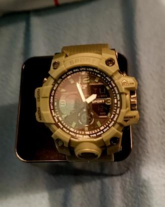 Orologio colore verde elettronico