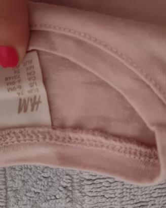 maglietta rosa Minnie 6/9mesi