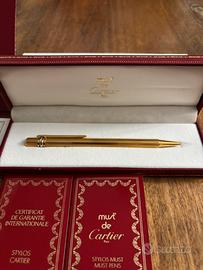 Penna sfera must de Cartier oro