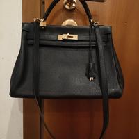 borsa in pelle nera Kelly ,originale ? 
