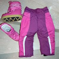 salopette neve taglia 4 anni + doposcii 29/31