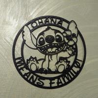 decorazione da parete Stitch Ohana 