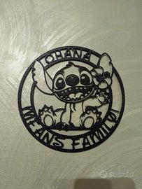 decorazione da parete Stitch Ohana 