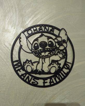 decorazione da parete Stitch Ohana 