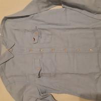 camicia cotone azzurra