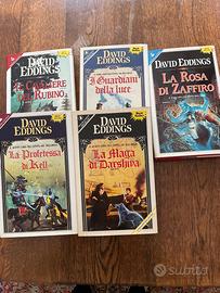 Collana di 5 libri fantasy di David Eddings