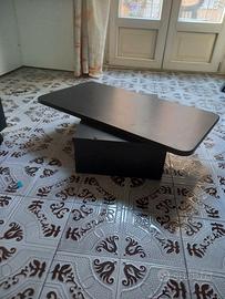Tavolino basso da salotto nero / wengé