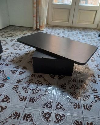 Tavolino basso da salotto nero / wengé