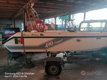 Barca Molinari 490 cm con motore SELVA da 75 CV