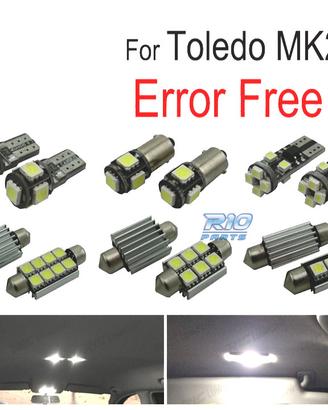 KIT 16 LAMPADE LED INTERNE PER SEAT TOLEDO MK2 1 M