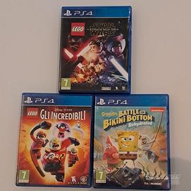 Lotto 3 giochi PlayStation 4