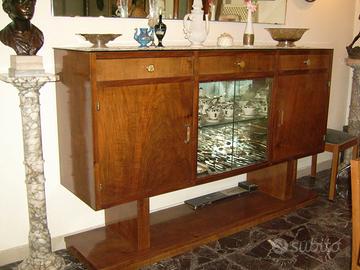 Credenza Art Deco d'epoca anni 40 Legno