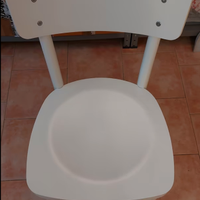 Coppia sedie bianche in legno