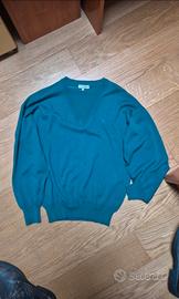 Maglione Vintage Lacoste Verde Petrolio