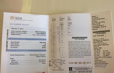 Anello di Diamante Solitario Donna