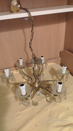 Lampadario e applique anni 70