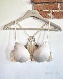 Reggiseno La Perla Maison - seta avorio con ricamo